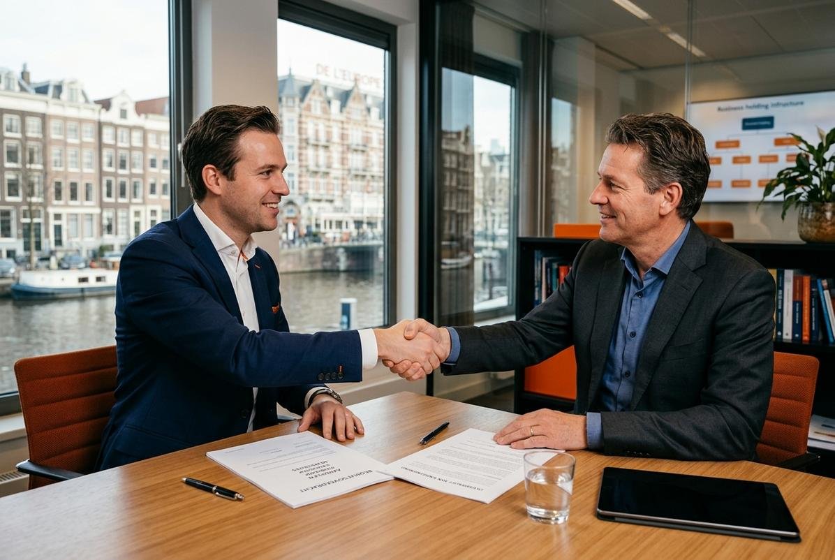 bedrijf verkopen holding